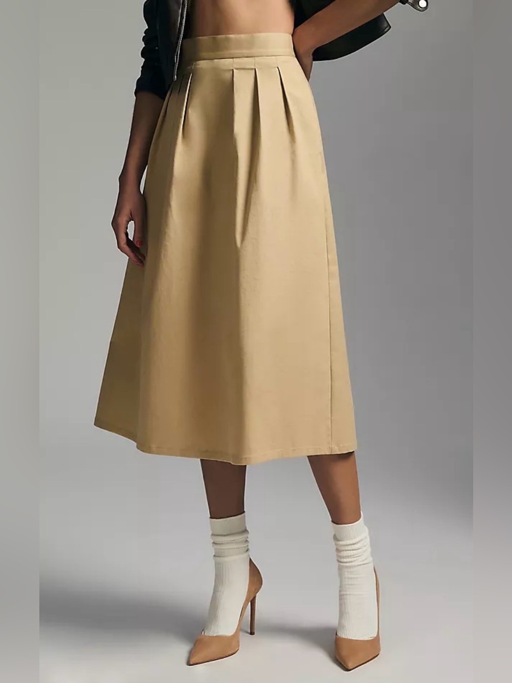 Anthropologie Corey Lynn Calter Pleated Trouser Skirt Pockets Medium NWT $148